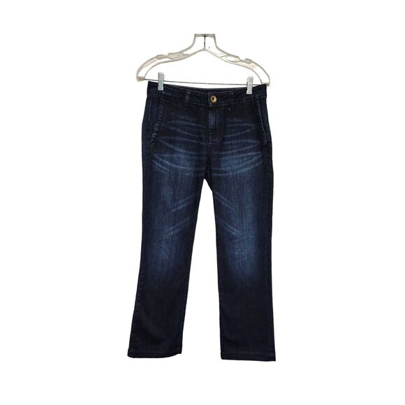 Banana Republic Denim Blue Jeans Straight Leg Girlfriend Jeans Size 27 - Picture 1 of 5